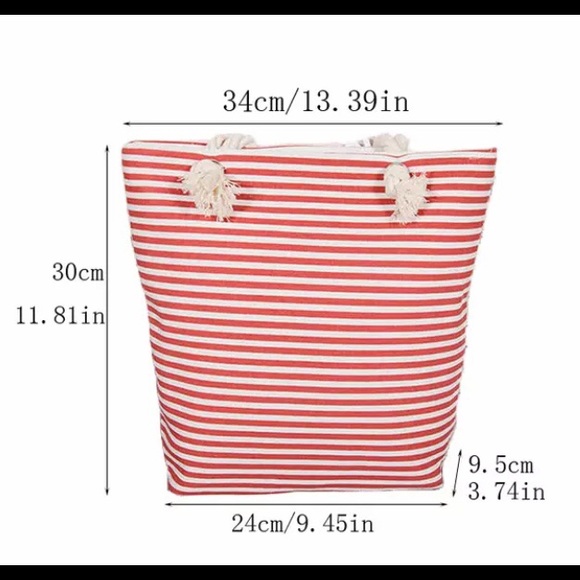 High-quality lined canvas tote with rope handles. - Picture 2 of 6